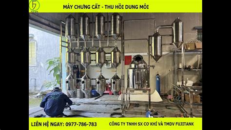 Máy chưng cất Thu hồi dung môi Acetone andehit YouTube