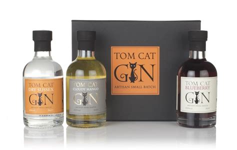 Tom Cat Gin Trio T Pack 3 X 20cl Master Of Malt