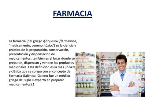 Definición de Farmacia Qué es Significado y Concepto