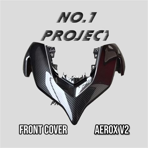 Aerox V2 Front Cover Carbon Big U Aerox V2 Shopee Philippines