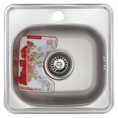 Мийка кухонна ZERIX Z3838-06-160E (satin) (ZM0555) за 769 ₴ купить в ...