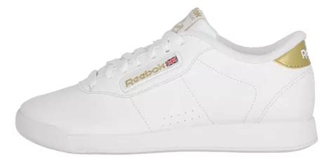 Zapatilla Reebok Princess Mujer Blanco Dorado Cuotas Sin Interés