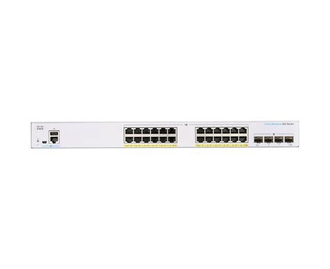 مواصفات و سعر Brand Cisco CBS350 24FP 4G 24 Port Gigabit PoE Managed