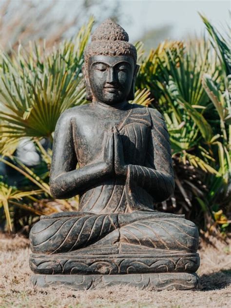 Statue Bouddha Sculpture Bouddha D Co Ext Rieur Zen En Pierre