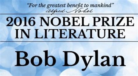 Bob Dylan Wins Nobel Prize In Literature