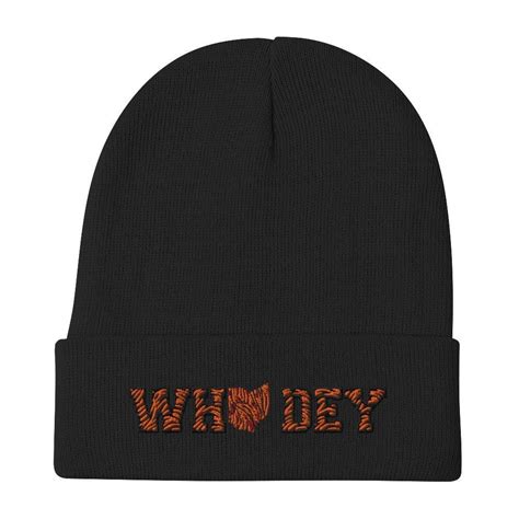 Cincinnati Bengals Embroidered Beanie By Lovingtocreatedesign On Etsy