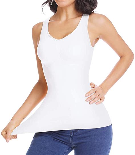 Vaslanda Vaslanda Womens Cami Shaper With Built In Bra Tummy Control