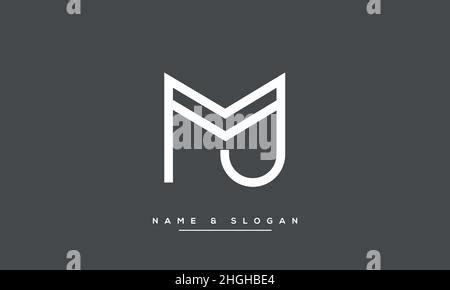 Modern Abstract Letter Mj Jm Logo Design Minimal Mj Jm Initial Based