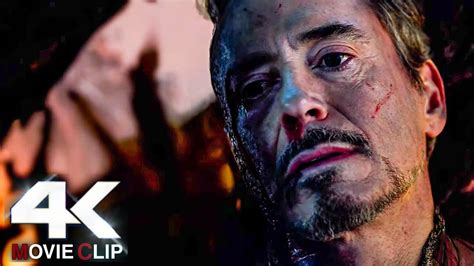 Iron Man Death Scene 4k 60fps Avengers Endgame Movie Clip