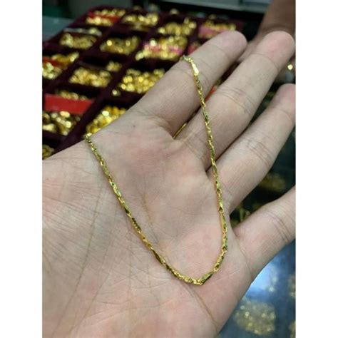 Jual Kalung 24k Emas Asli Berbagai Model Padi Cowok Cewek Di Seller