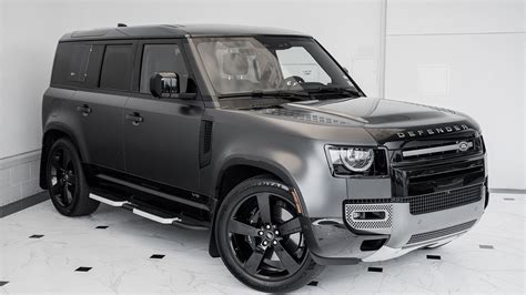 Carpathian Grey Premium Metallic On Ebony 2023 Land Rover Defender 110