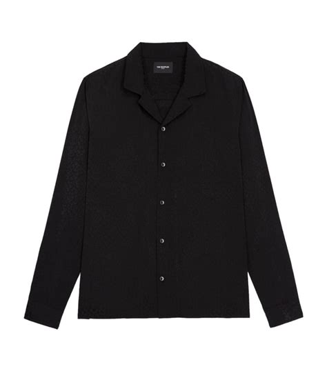 Mens The Kooples Black Leopard Print Shirt Harrods Uk