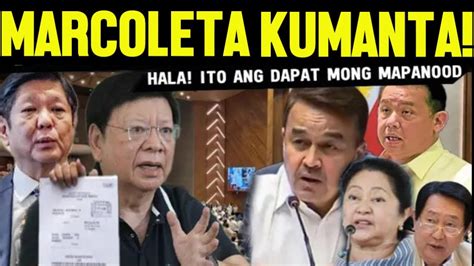 Shocking Cong Marcoleta Binasag Ang Katotohanan Chairman Committee