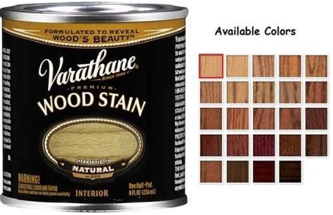 Varathane Wood Stain Colors Chart: A Visual Reference of Charts | Chart ...