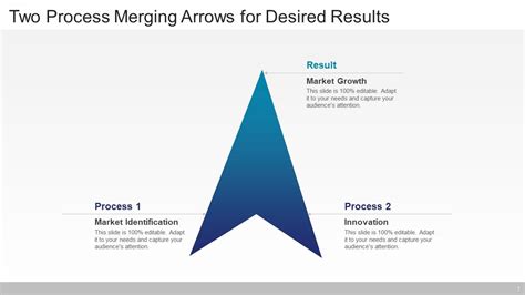 Two Merging Arrows Ppt Powerpoint Presentation Complete Deck With Slides