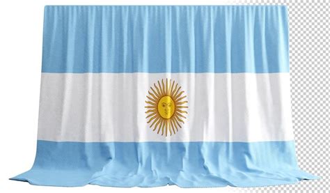 Cortina Con La Bandera Argentina En Representaci N D Del M S Sincero