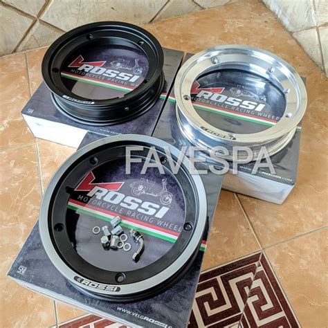 Velg Vespa Ring Tubeless Vrossi Hitam Chrome Lazada Indonesia