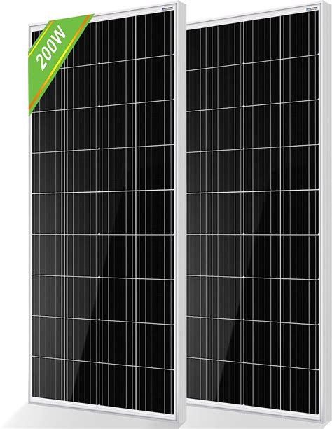 Eco Worthy Lot De Panneaux Solaires V W Panneau Solaire De