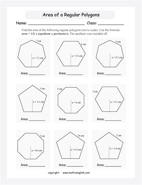 Area And Perimeter Of Polygons Worksheet