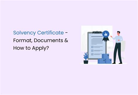 Solvency Certificate Format Documents And How To Apply