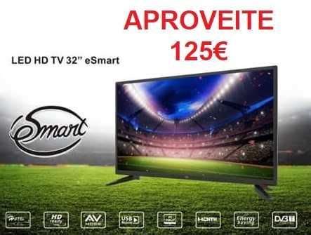 TV LED 32 HD USB PVR C Sintonizador TDT ESmart Arcos De Valdevez