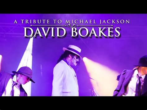 David Boakes Live In Concert Michael Jackson Tribute Band Youtube