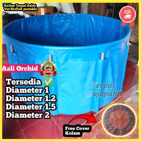 Jual Kolam Terpal Bulat Vat Bioflok Portable D S D D Tinggi Cm