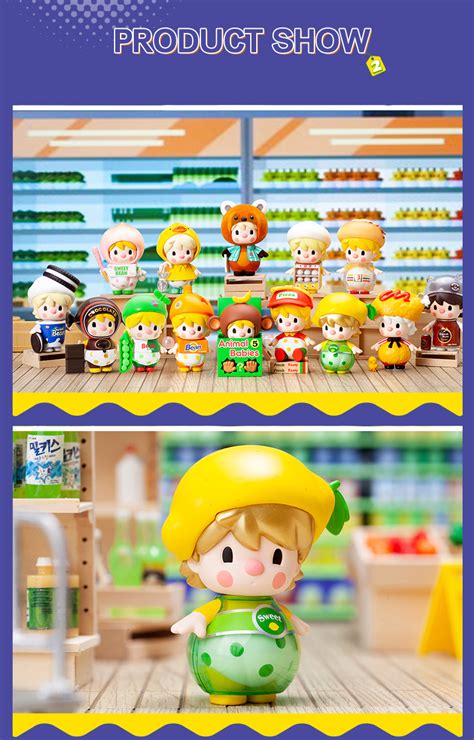 Pop Mart Sweet Bean Supermarket Series Series Blind Box Cute Action