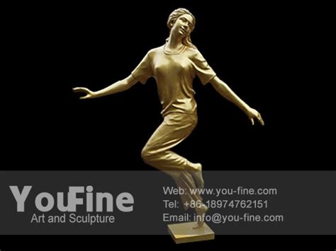 Life Size Bronze Girl Dancing Sculpture-YouFine Sculpture