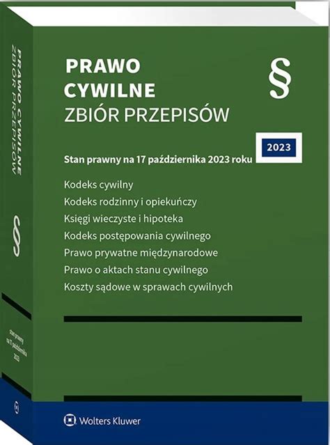 Kodeks Cywilny Zbiór Przepisów Niska cena na Allegro pl