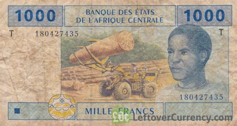 1000 Francs Banknote Central African CFA Exchange Yours Today