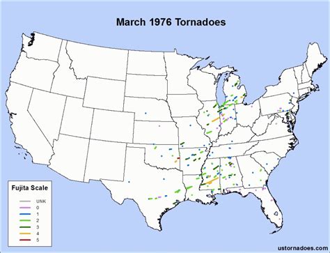 March 1976 The Most Tornadoes On Record In March Ustornadoes