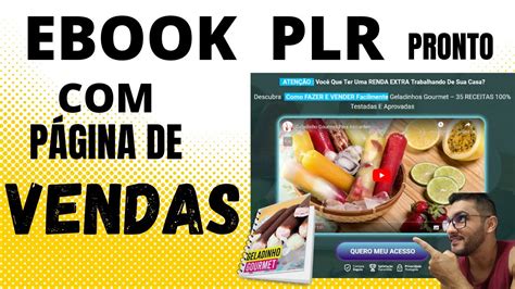 EBOOK PLR PARA REVENDA EBOOK DIAGRAMADO E PÁGINA DE VENDAS