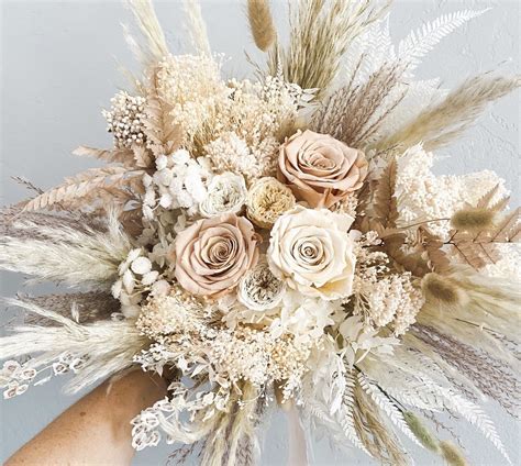 Bouquet Style Dried Flowers Wedding Flower Bouquet Wedding Dried