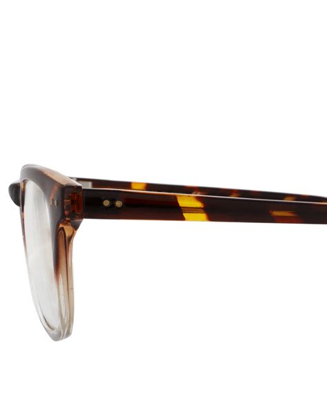 Lyst Asos Poet Clear Lens Glasses In Brown For Men