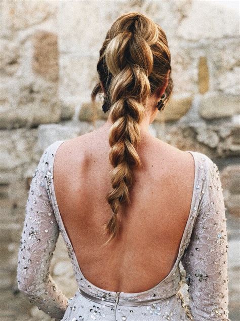 Trenza Trenzas En Coleta Trenzas Despeinadas Y Peinados Para Boda