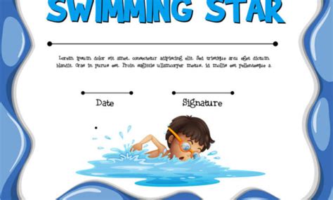 Swimming Certificates Template Calep Midnightpig Co With With Regard To