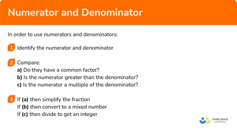 Numerator And Denominator GCSE Maths Steps Examples