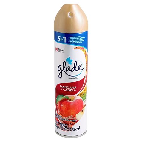 Ambientador Glade Aerosol Manzana Canela Ml Mercacentro