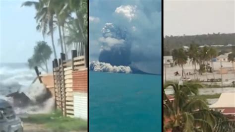 Tsunami golpea la isla de Tonga tras la erupción de un volcán Minuto30