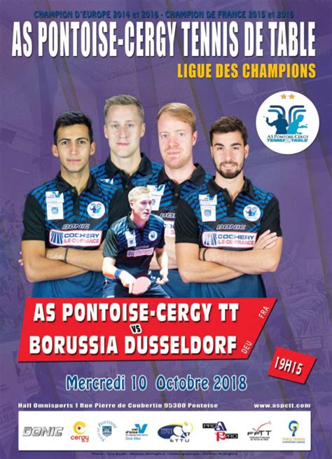 Ligue Des Champions Pontoise Cergy As Borussia Dusseldorf All