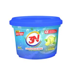 LAVAPLATOS EN CREMA LIMON 450GR 3N Mi Bodega Express