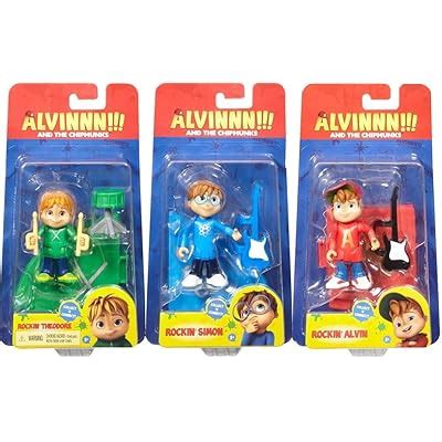 Buy Alvin And The Chipmunks Figure Set Rockin Theodore Alvin Simon