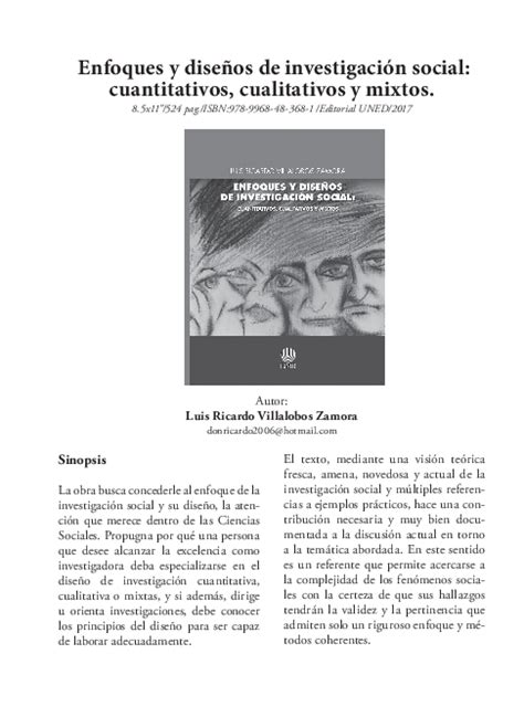 Pdf Enfoques Y Diseños De Investigación Social Cuantitativos