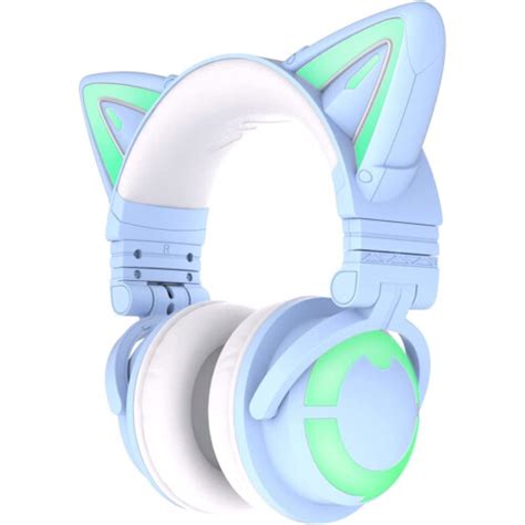 YOWU RGB Cat Ear Headphone 3S Wireless 5 0 Foldable Gaming Headset With