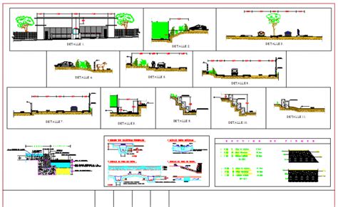 Road Embankment Cross Section Detail 2d View Layout File Cadbull