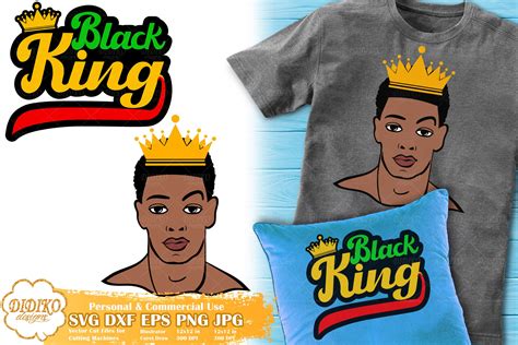 Black King Svg 5 Black Man Bundle Svg Cricut File Didiko Designs