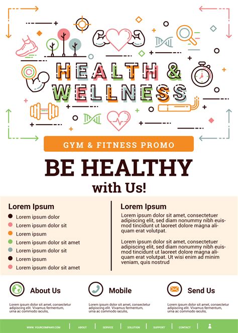 Health And Wellness Brochure 215794 Vector Art At Vecteezy