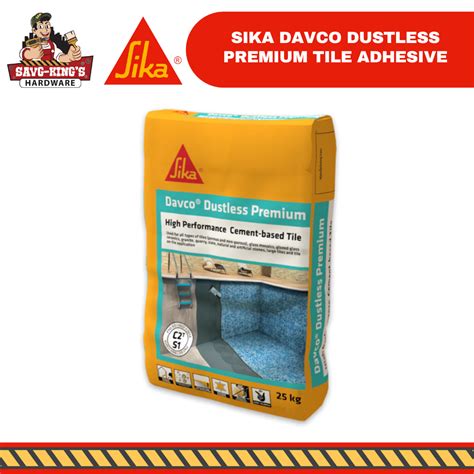 Sika Davco Dustless Premium Tile Adhesive Savg King S Hardware Trading