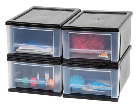 Iris Usa 7 Qt Stackable Plastic Drawer Organizational Containers